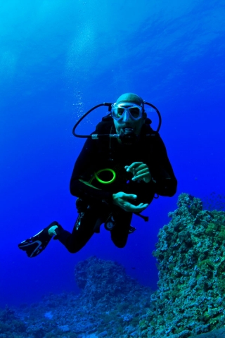Buzo en el oceano